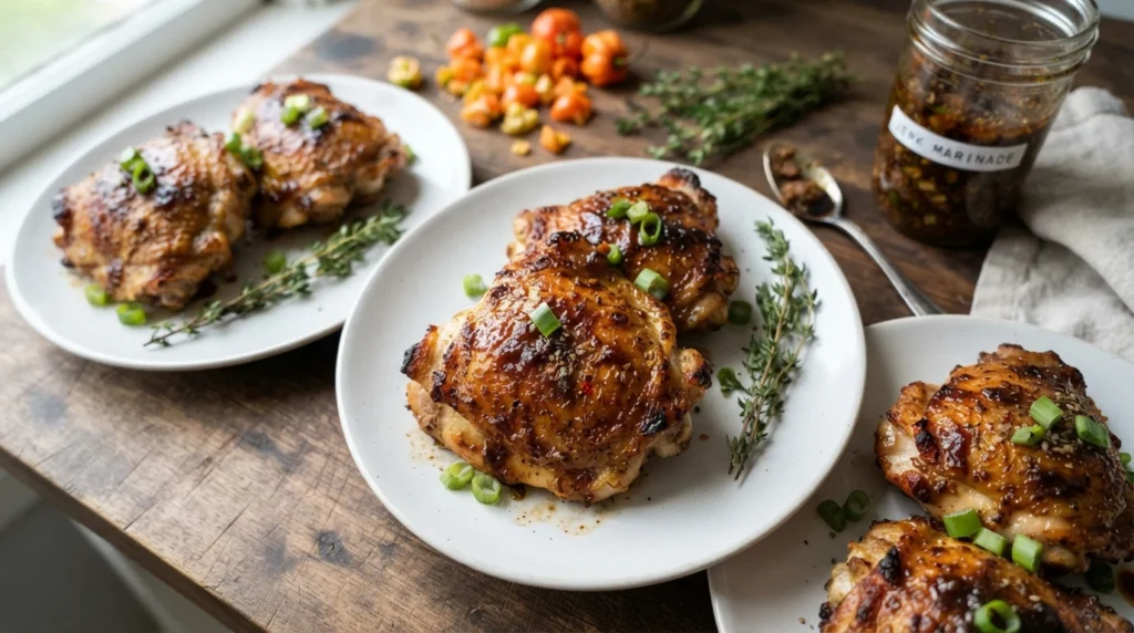 Air Fryer Jerk-Style Chicken Thighs with Adjustable Chili Heat