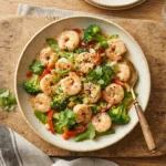 Keto Shrimp and Broccoli Stir-Fry Without Cornstarch