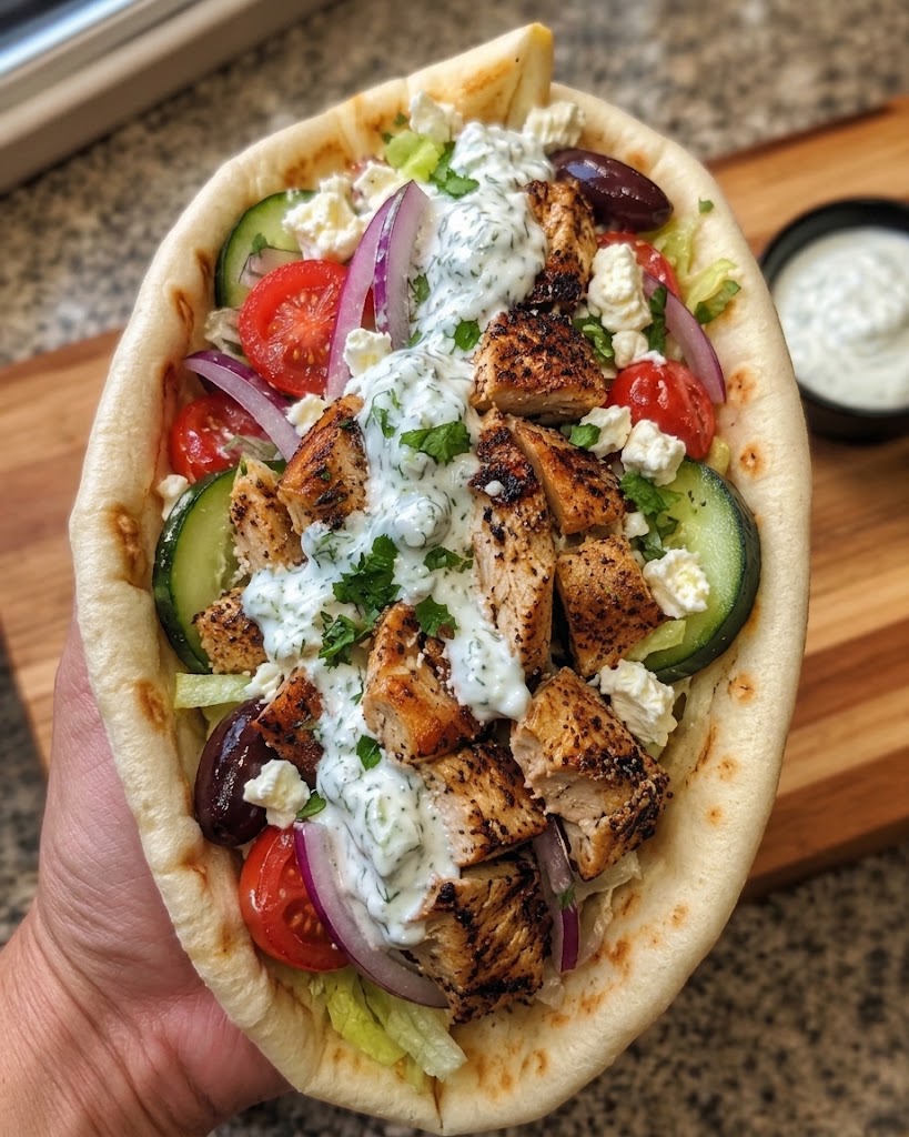 Mediterranean Chicken Gyros 🥙🍗