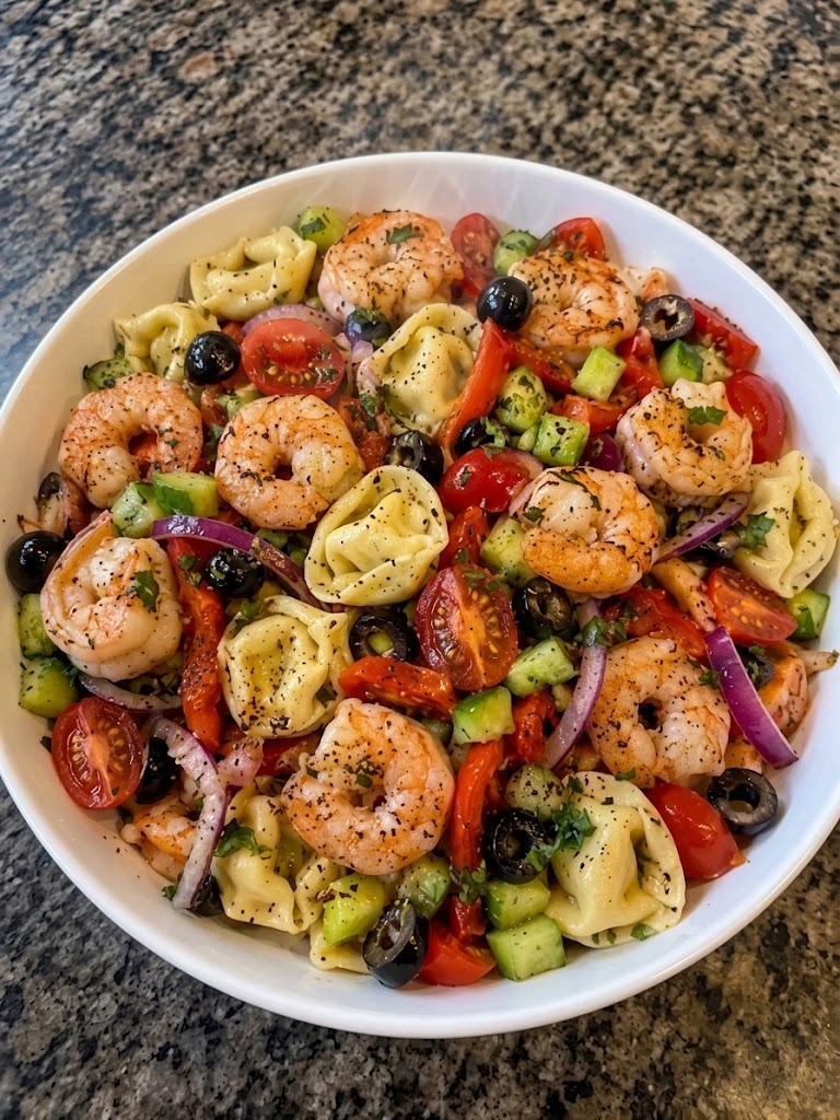 🦐 Tortellini & Shrimp Pasta Salad