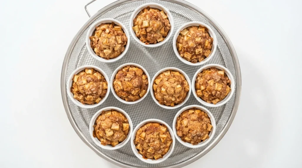 Air Fryer Apple Cinnamon Breakfast Muffins