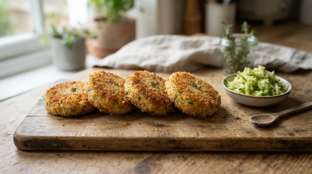 Crispy Air Fryer Chicken Patties with Grated Zucchini