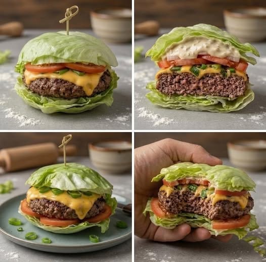 Lettuce Wrap Burgers (Low-Carb, Juicy & Fresh) – High-Protein & Easy