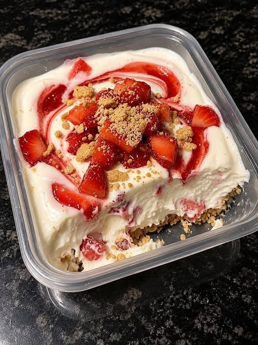 Strawberry Cheesecake Bowl – Creamy, High-Protein & No-Bake