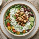 Keto Greek Chicken Bowl with Tzatziki