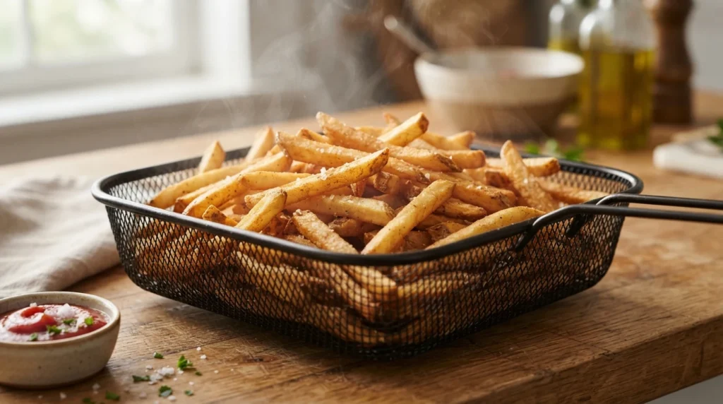Air Fryer Fresh-Cut French Fries: Soak-and-Dry Method