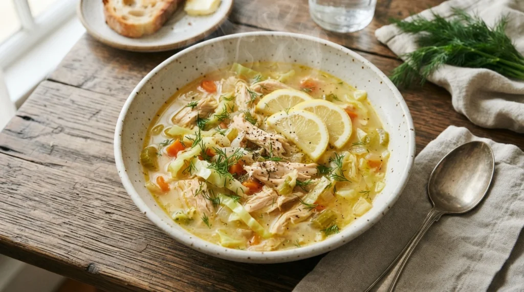 Keto Pressure Cooker Chicken Soup with Cabbage