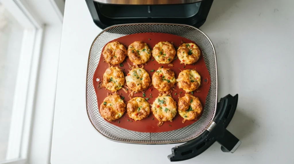 Air Fryer Egg Bites in Silicone Molds: Evenly Filled & Fluffy