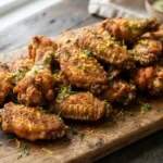 Crispy Air Fryer Lemon Pepper Wings with Fresh Zest