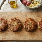 Air Fryer Roast Beef Hash Cakes with Cooked Potatoes