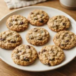 Air Fryer Oatmeal Raisin Cookies with Soft Centers