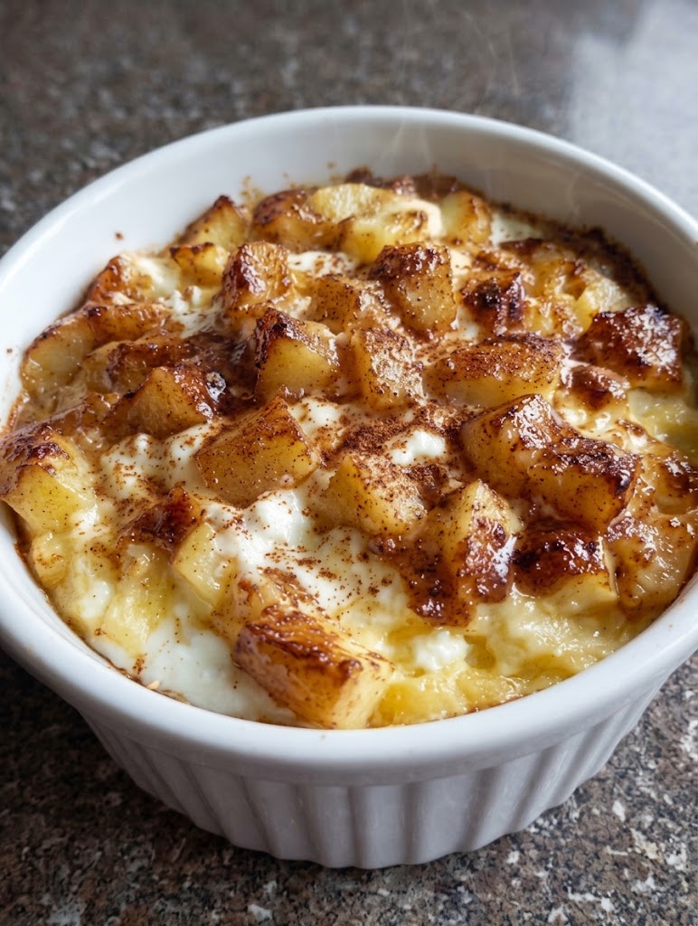 🍎🥣 Baked Apple Cinnamon Cottage Cheese Breakfast Bowl