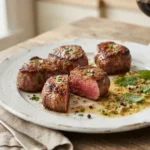 Air Fryer Sirloin Steak Bites with Garlic Butter Finish