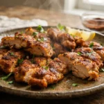 Crispy Air Fryer Boneless Chicken Thighs with Smoky Dry Rub