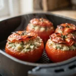 Air Fryer Tomatoes Stuffed with Herbed Couscous