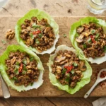 Keto Walnut Mushroom Lettuce Tacos Without Beans