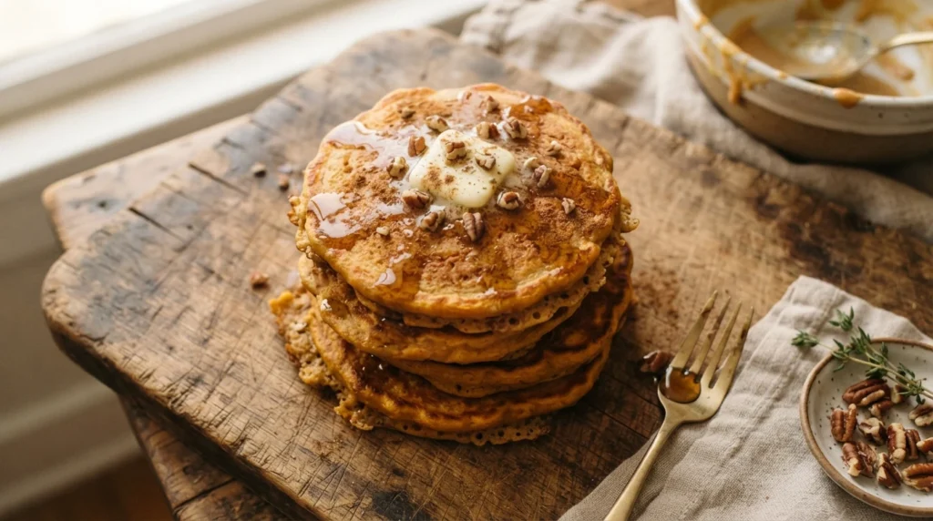 Keto Pumpkin Pancakes with a Measured Pumpkin Portion