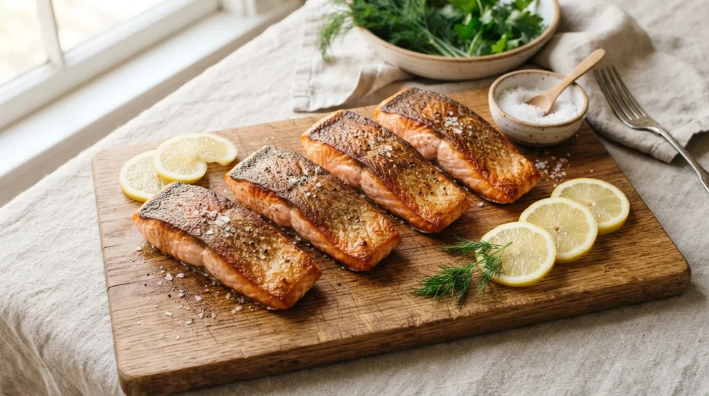 Crispy Skin Keto Pan-Seared Salmon