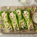 Crisp Keto Chicken Caesar Lettuce Wraps