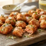 Keto Air Fryer Salmon Bites with Lemon Butter