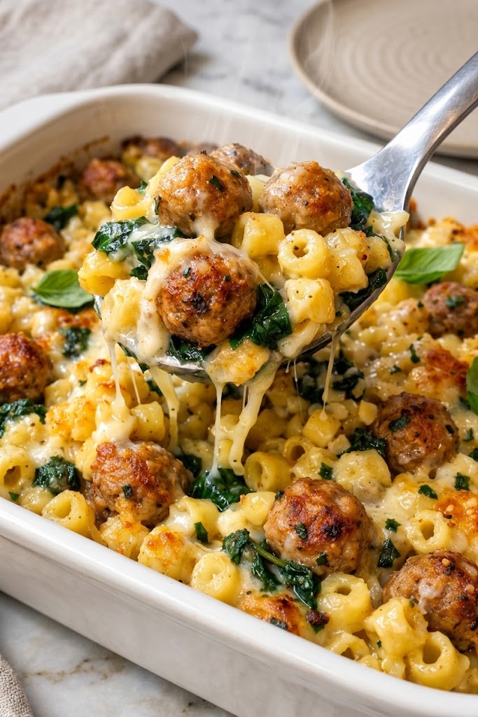 Oven-Baked Wedding Soup Pasta