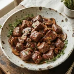 Keto Steak Bites with Mushrooms and a Quick Pan Sauce