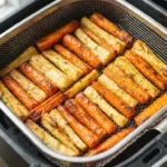 Air Fryer Carrot and Parsnip Batons with Even Sizing