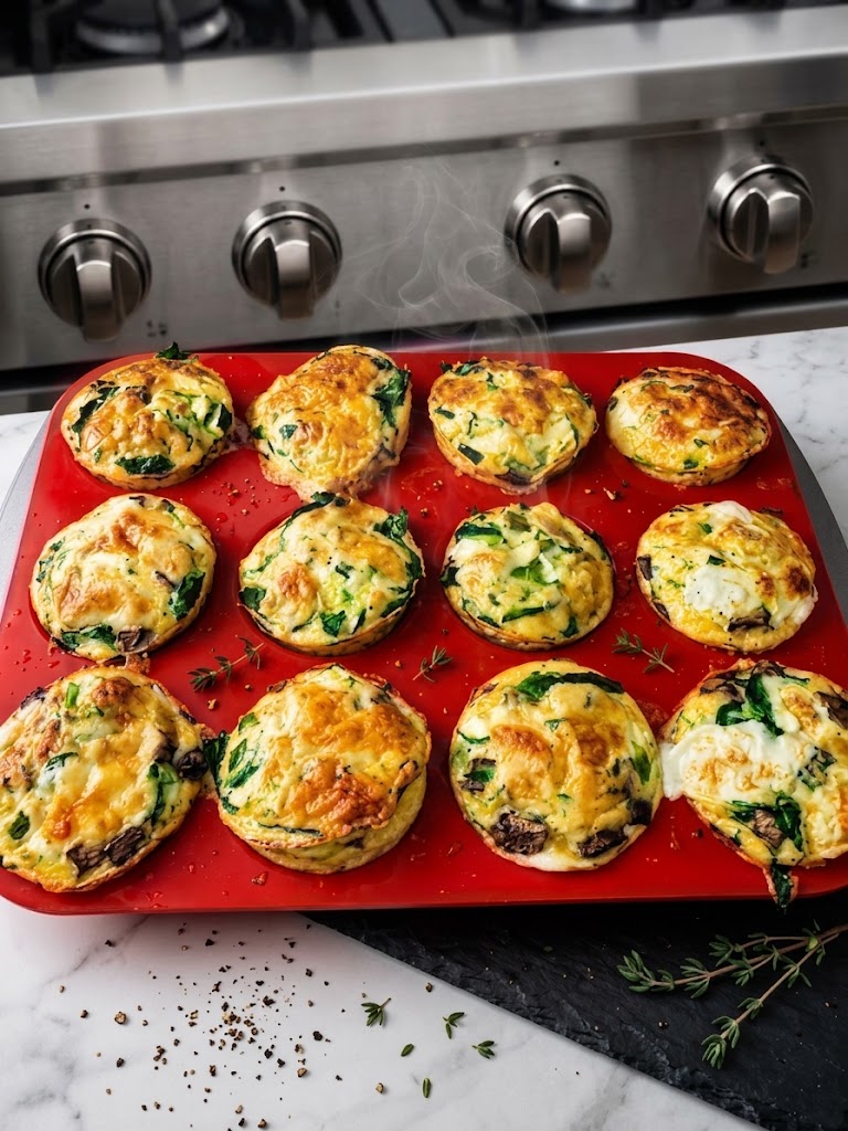 Vegetable and Cheese Egg Muffins