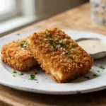 Air Fryer Tofu Katsu with a Firm Pressed Center