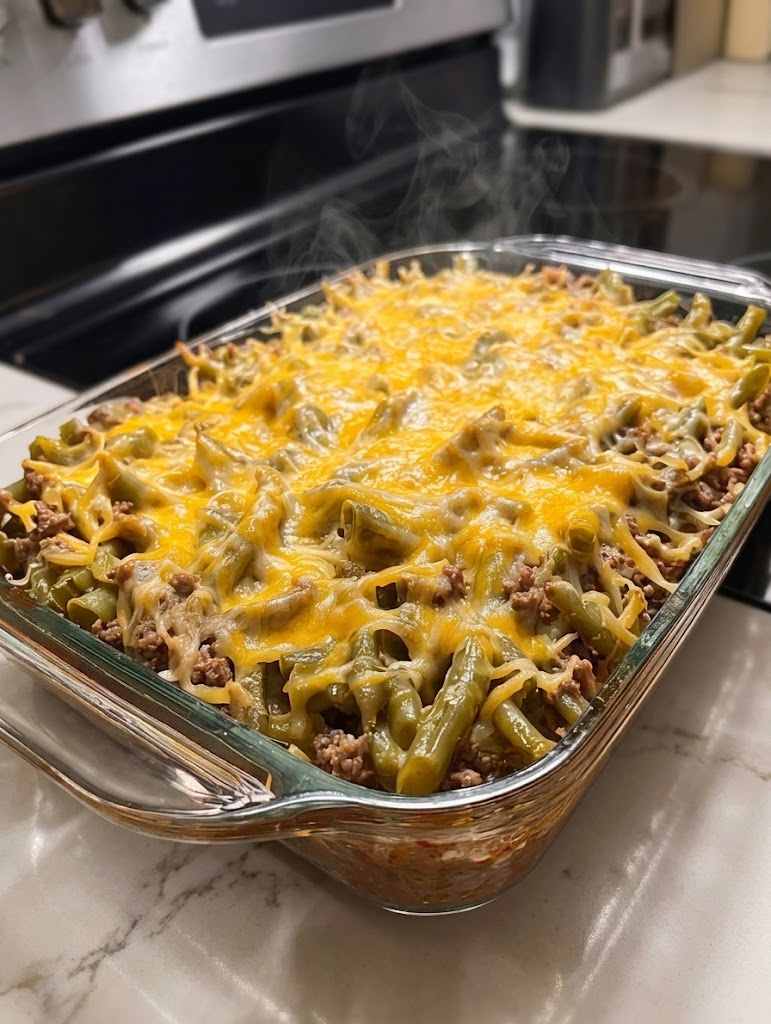 Ground Beef and Green Bean Casserole