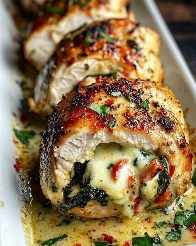 Creamy Spinach & Roasted Red Pepper Chicken
