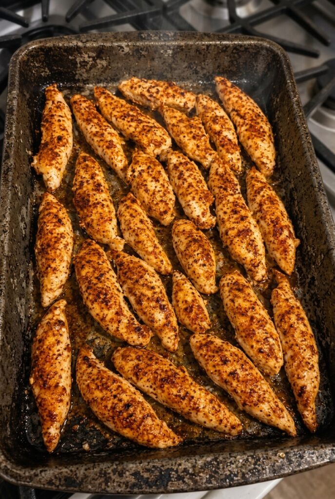 🍗 Baked Chicken Tenders — No Breading