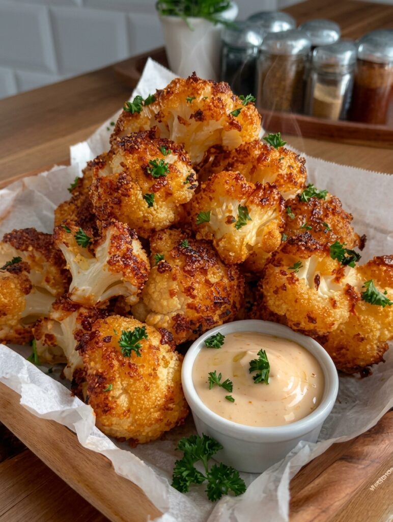 Air-Fried Crispy Cauliflower Bites