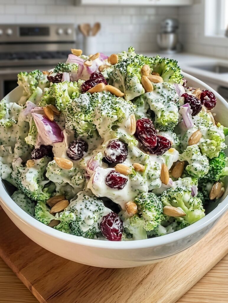 🥦 Skinny Creamy Broccoli Salad