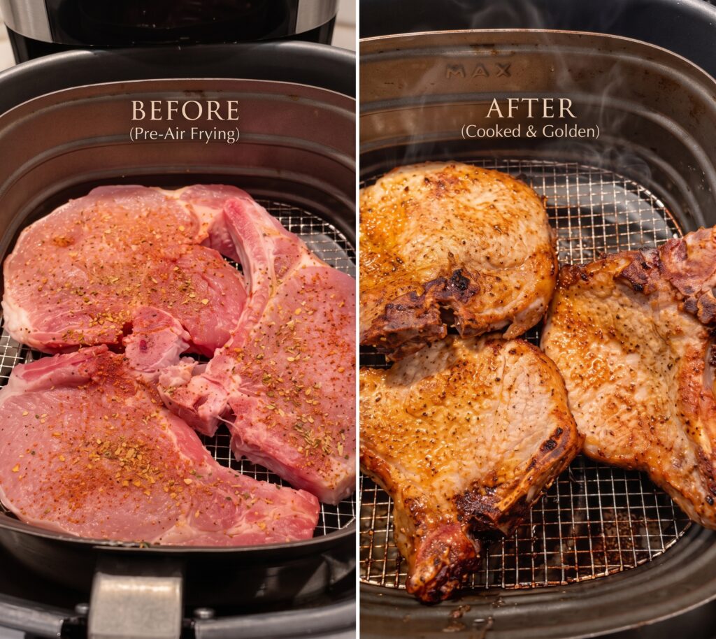 Perfect Air Fryer Pork Chops