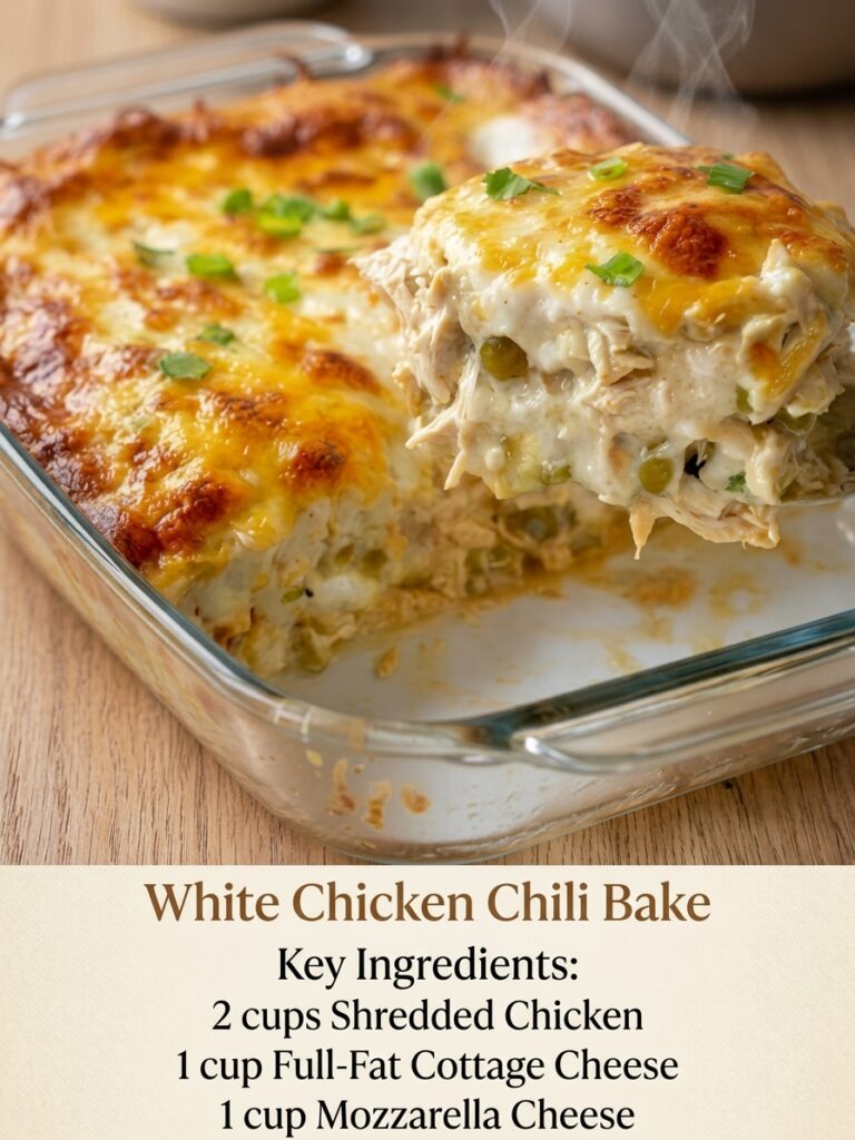 WHITE CHICKEN CHILI BAKE