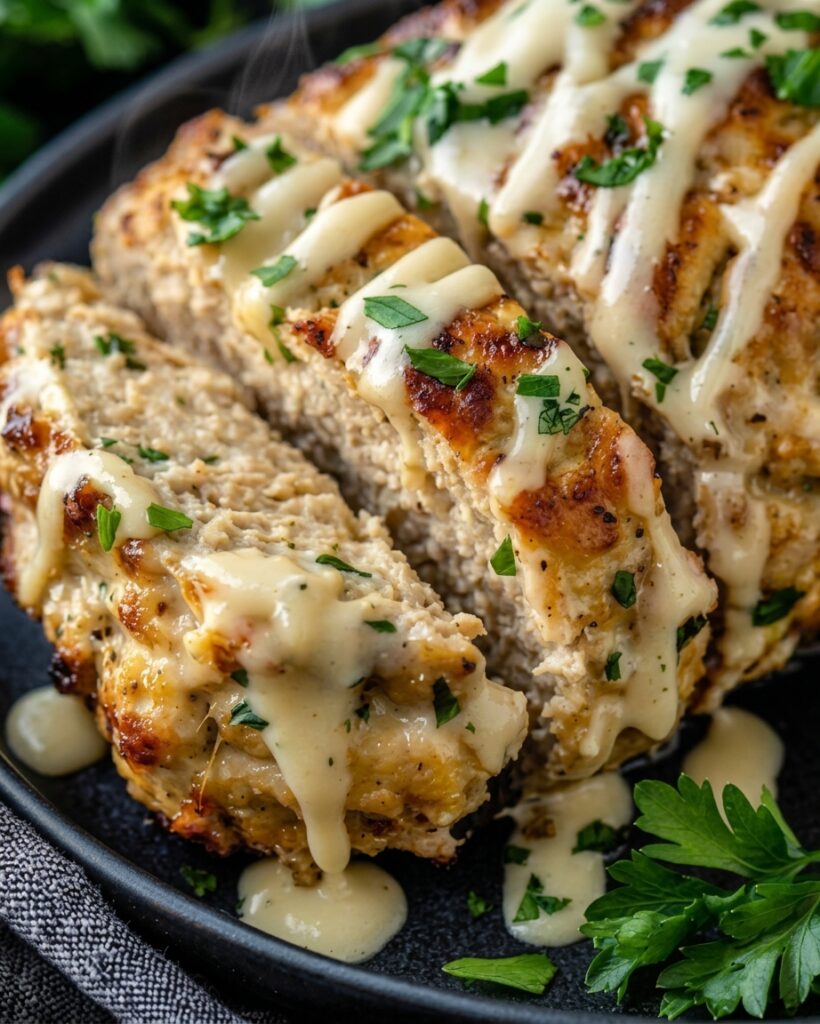 Garlic Turkey Meatloaf (Low-Carb & High-Protein)