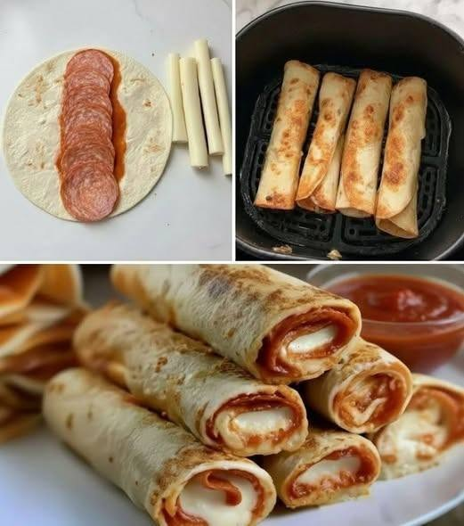 Air Fryer Pizza Roll-Ups