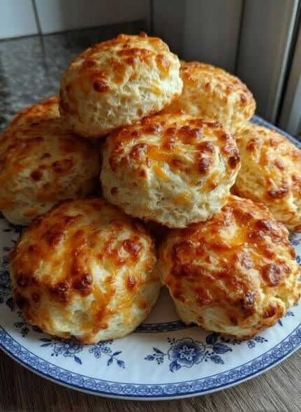Air Fryer Cheese Scones (Fluffy, Buttery & Savory Cheddar Scones in Minutes)