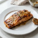 Air Fryer Honey Mustard Salmon with Late Glaze
