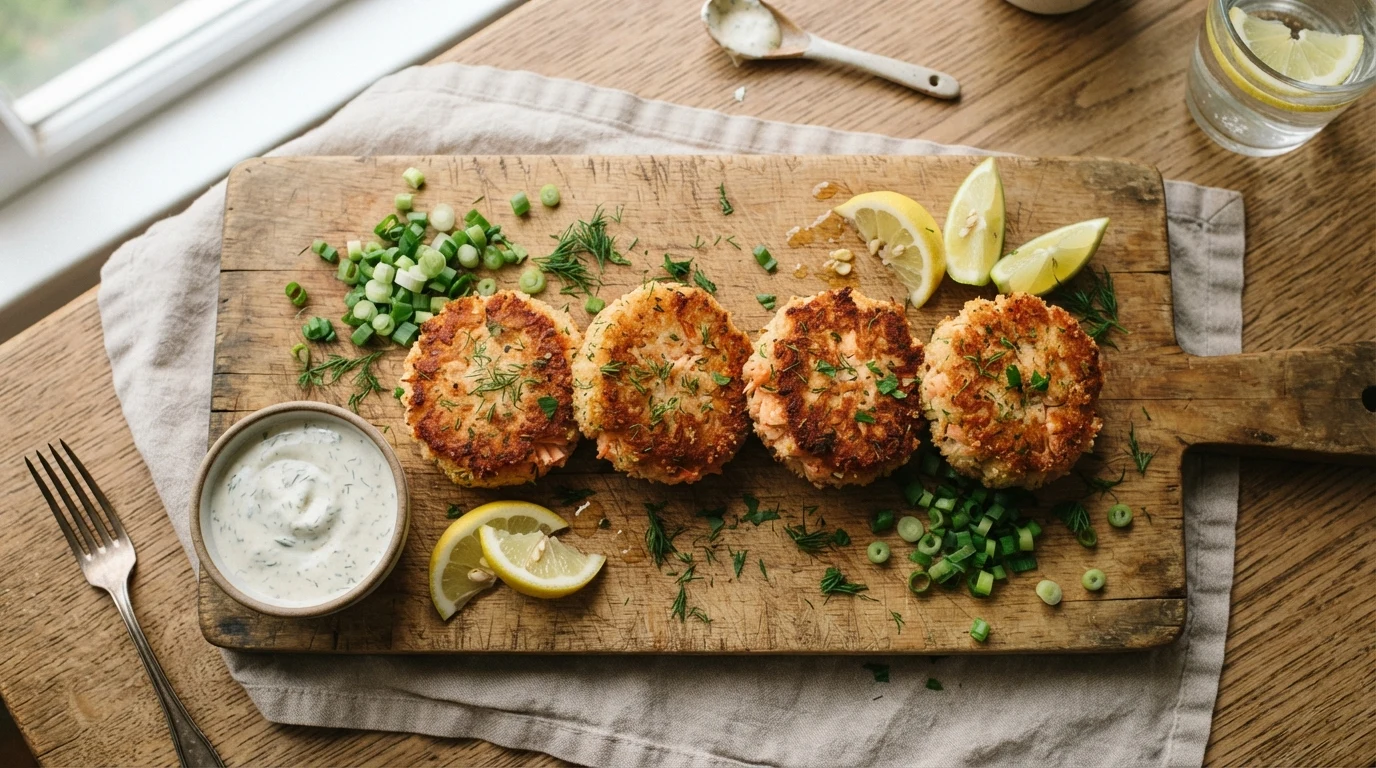 Keto Salmon Cakes Without Breadcrumbs: A Crispy, High-Protein Dinner