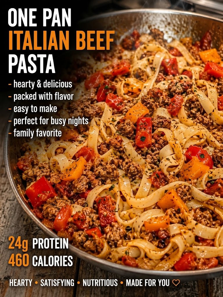 Italian Sausage, Peppers & Noodles β One Skillet ππΆοΈ