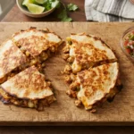 Air Fryer Chicken Quesadillas with Dry Cooked Filling