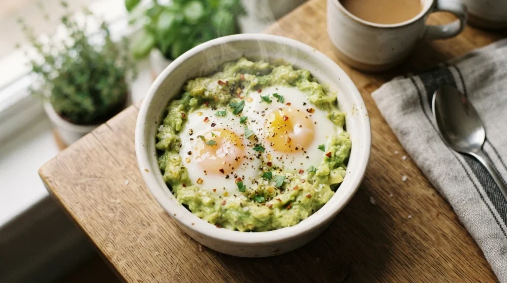 Keto Avocado Baked Eggs: Soft Yolks Without Water