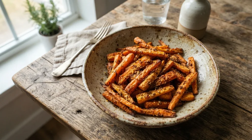 Crispy Air Fryer Carrot Fries with Cumin Spice