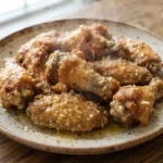 Air Fryer Garlic Parmesan Wings with Melted Butter Toss