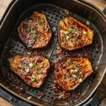 Crispy Air Fryer Eggplant Steaks with Miso Glaze