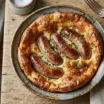 Air Fryer Toad in the Hole with Fully Cooked Sausages