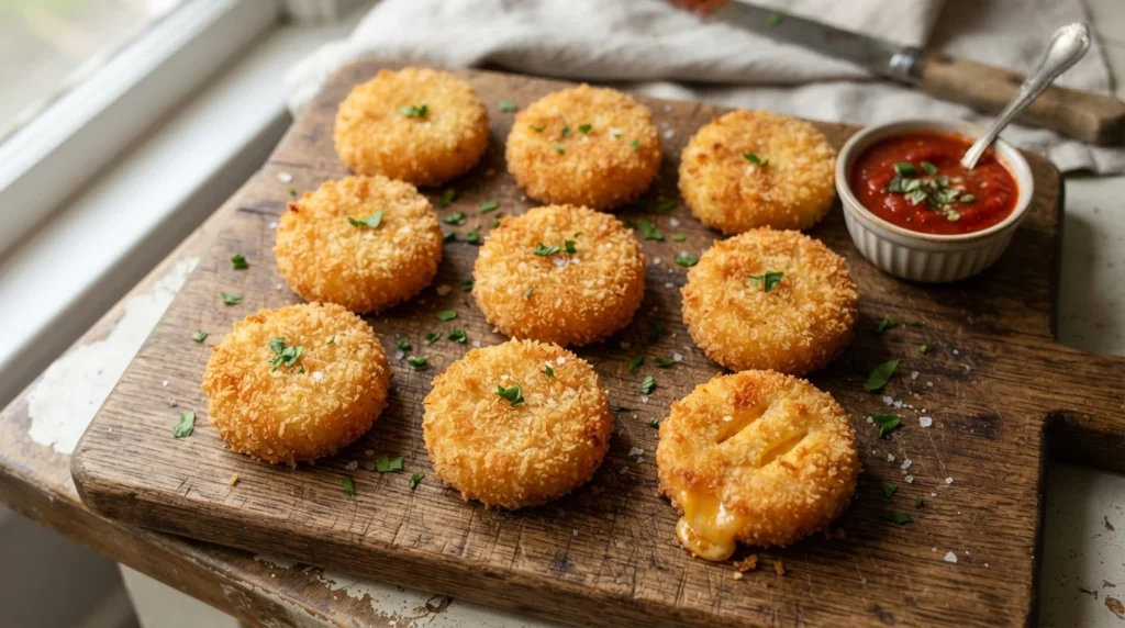 Air Fryer Breaded Babybel-Style Cheese Rounds