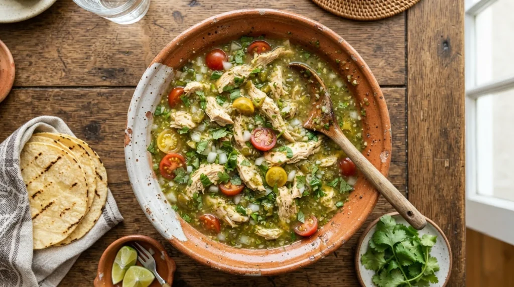 Keto Slow Cooker Chicken Salsa Verde Without Beans